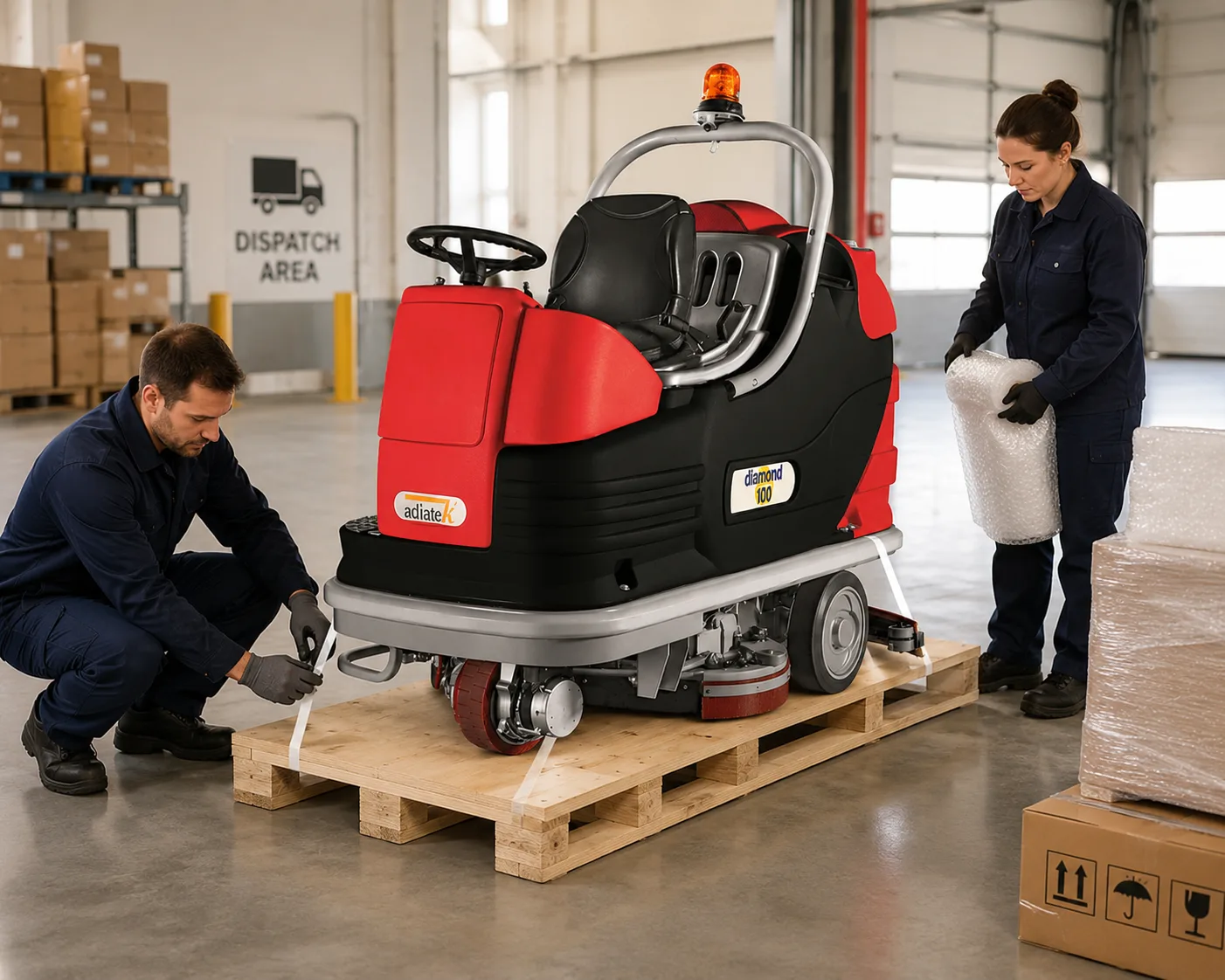 Ride On Scrubber Dryer Diamond 100 - Cleantechsaudi