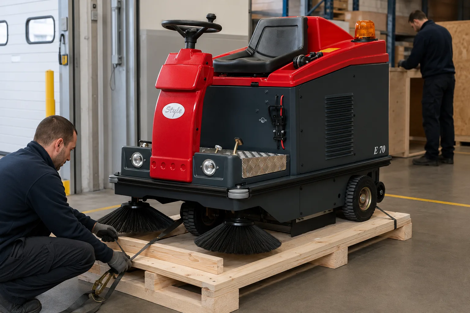 Ride On Industrial Sweeper Style E70 ready for deliveruy