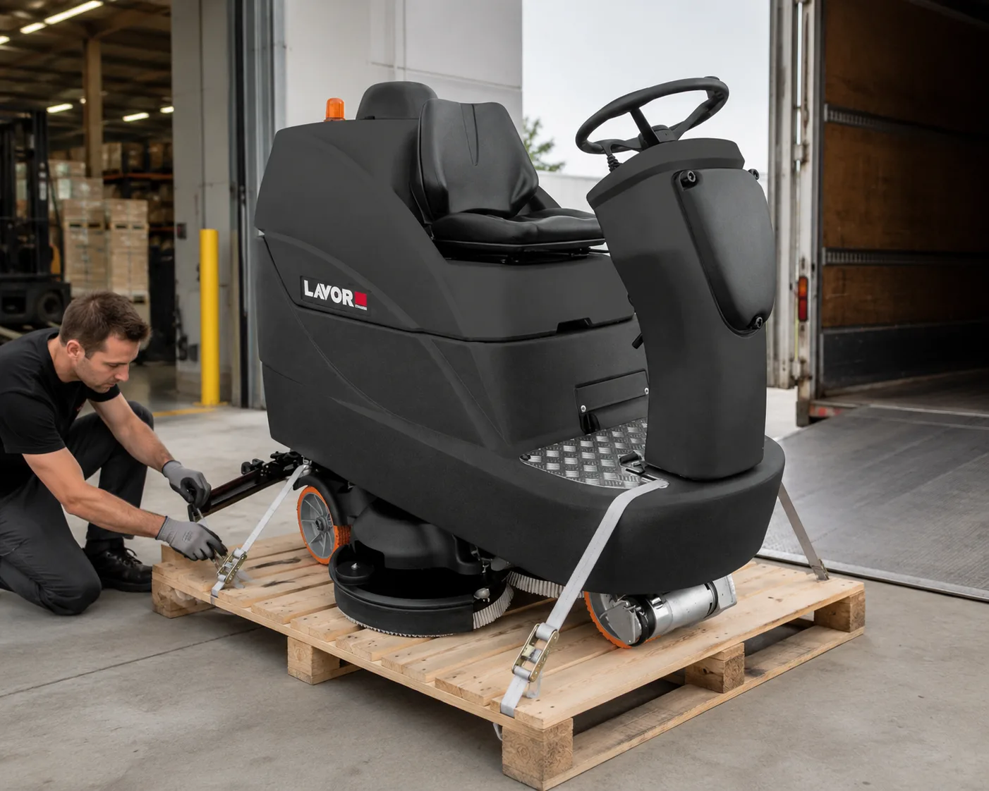 Ride On Scrubber Dryer Mega 7150 - Delivery