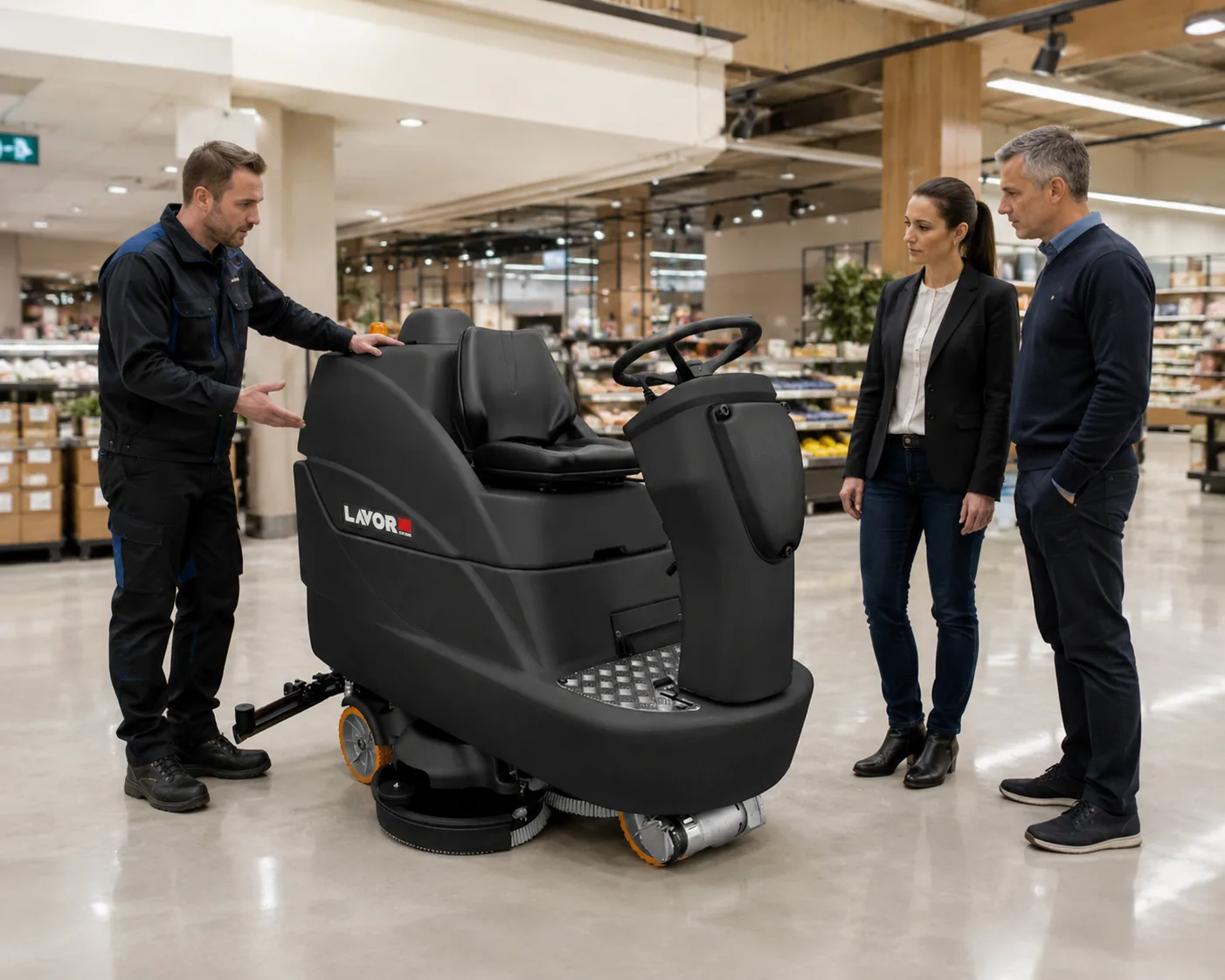 Ride On Scrubber Dryer Mega 7150 (Traction Battery)