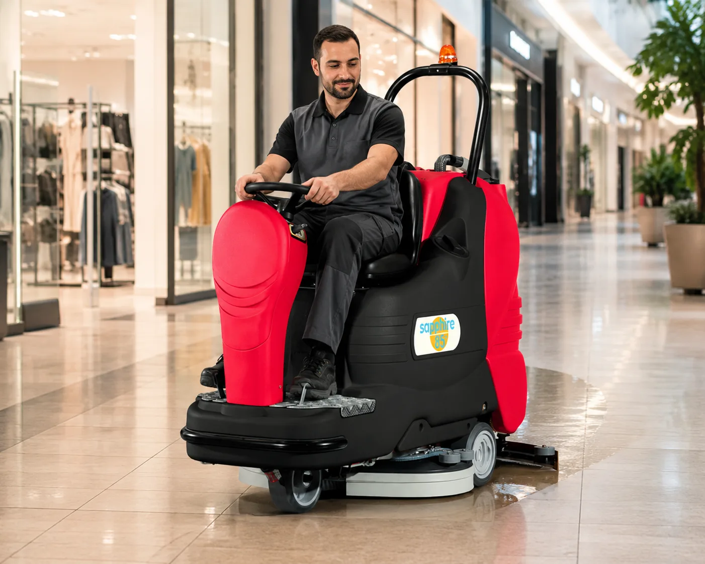 Ride On Scrubber Dryer Sapphire 85 (Traction Battery)