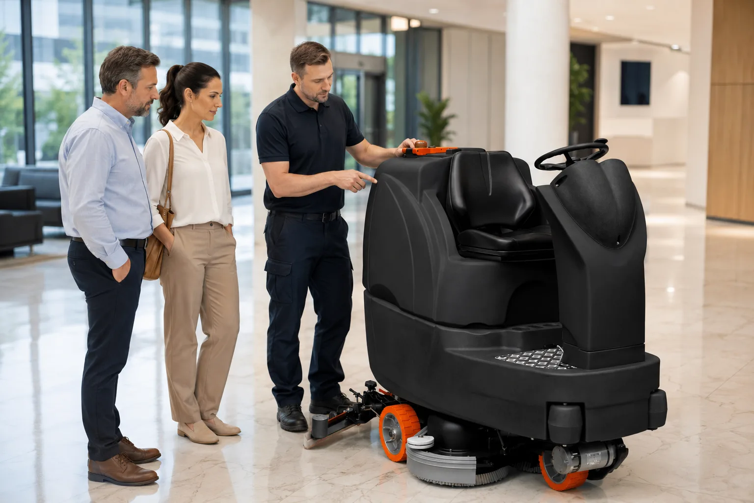 Ride On Scrubber Dryer Mega 6200 - CleantechSaudi