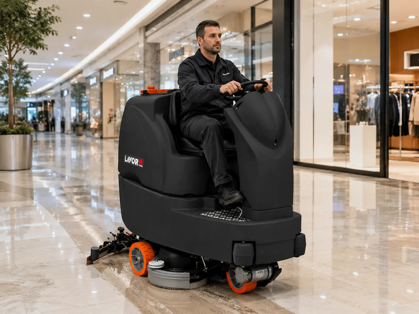 Ride On Scrubber Dryer Mega 6200 - CleantechSaudi