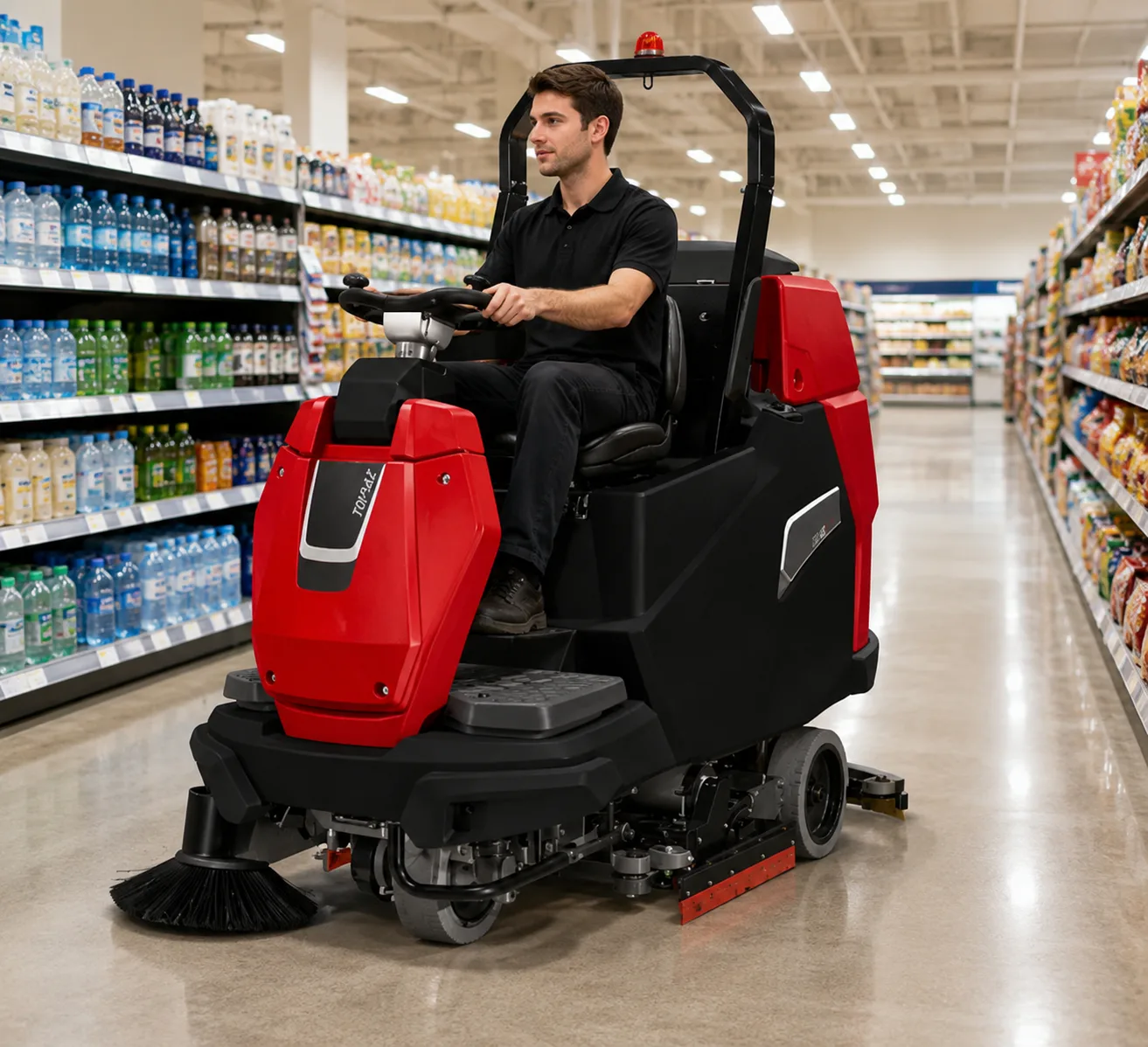 Ride On Scrubber Dryer Topaz 85 Cleaning machine - cleantech saudi